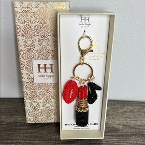 Haute Hippie |💄✨ Sassy Hand-Beaded Lipstick Bag Charm! 👠❤️